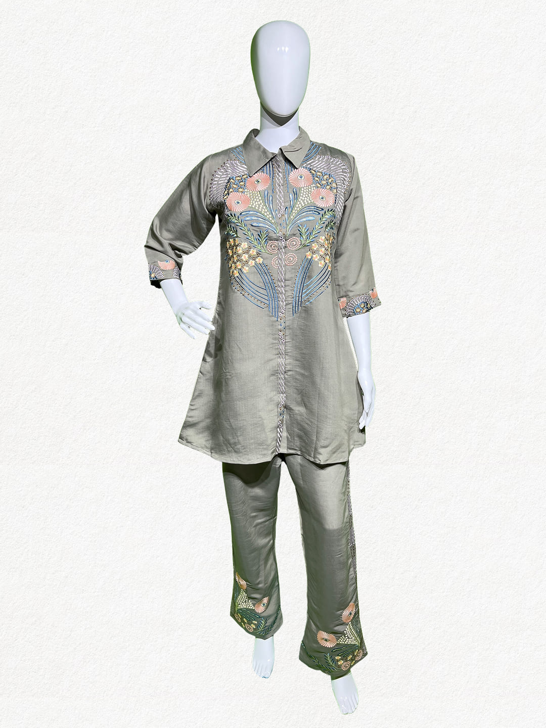 Happiora Willow Meadow: Botanical Embroidered Co-ord Set