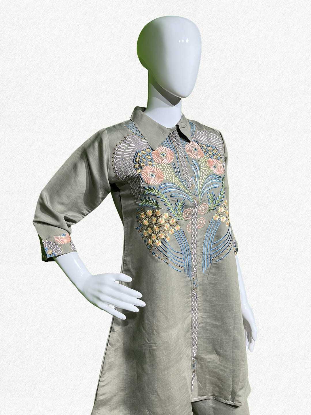 Happiora Willow Meadow: Botanical Embroidered Co-ord Set
