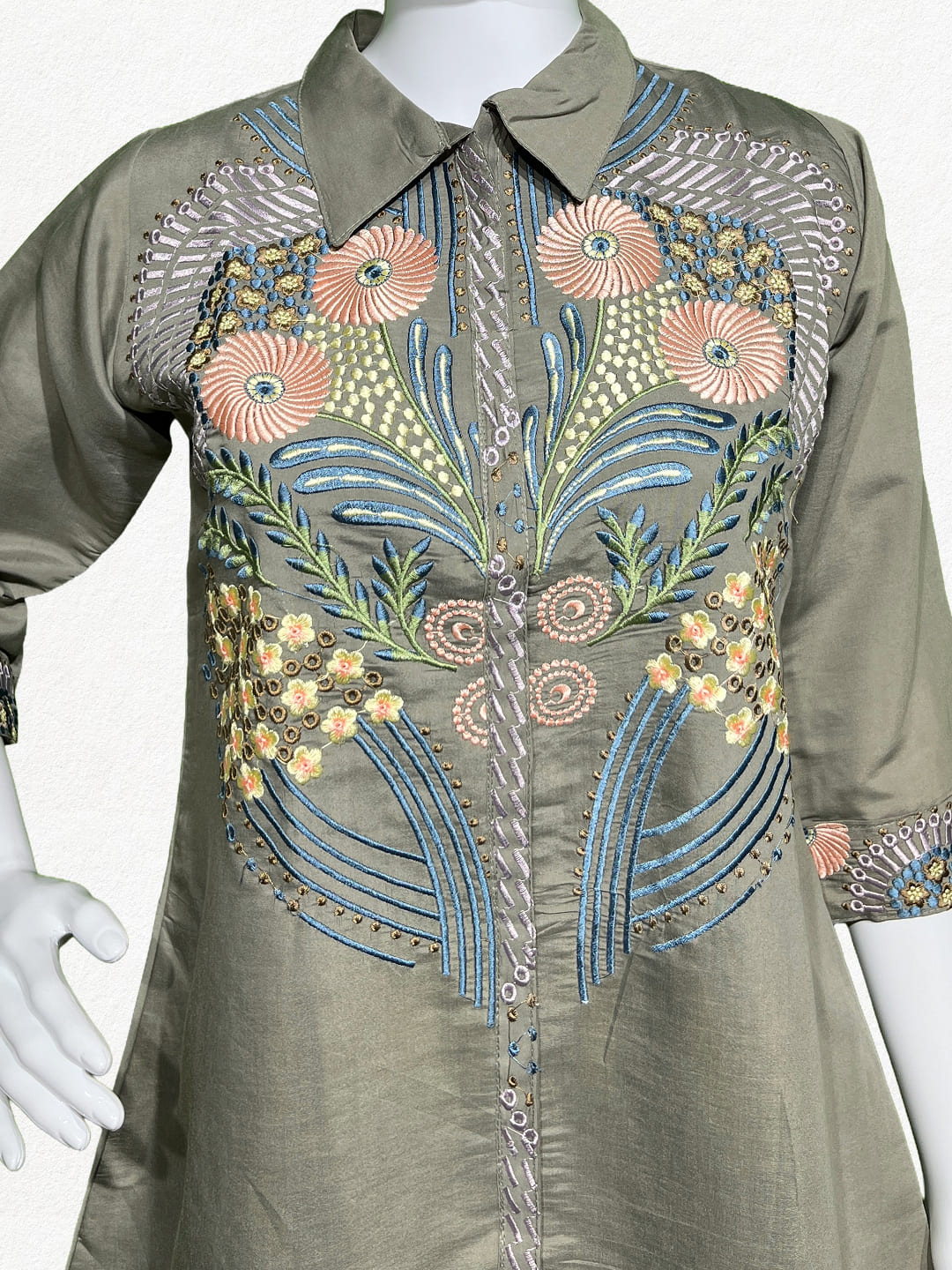 Happiora Willow Meadow: Botanical Embroidered Co-ord Set