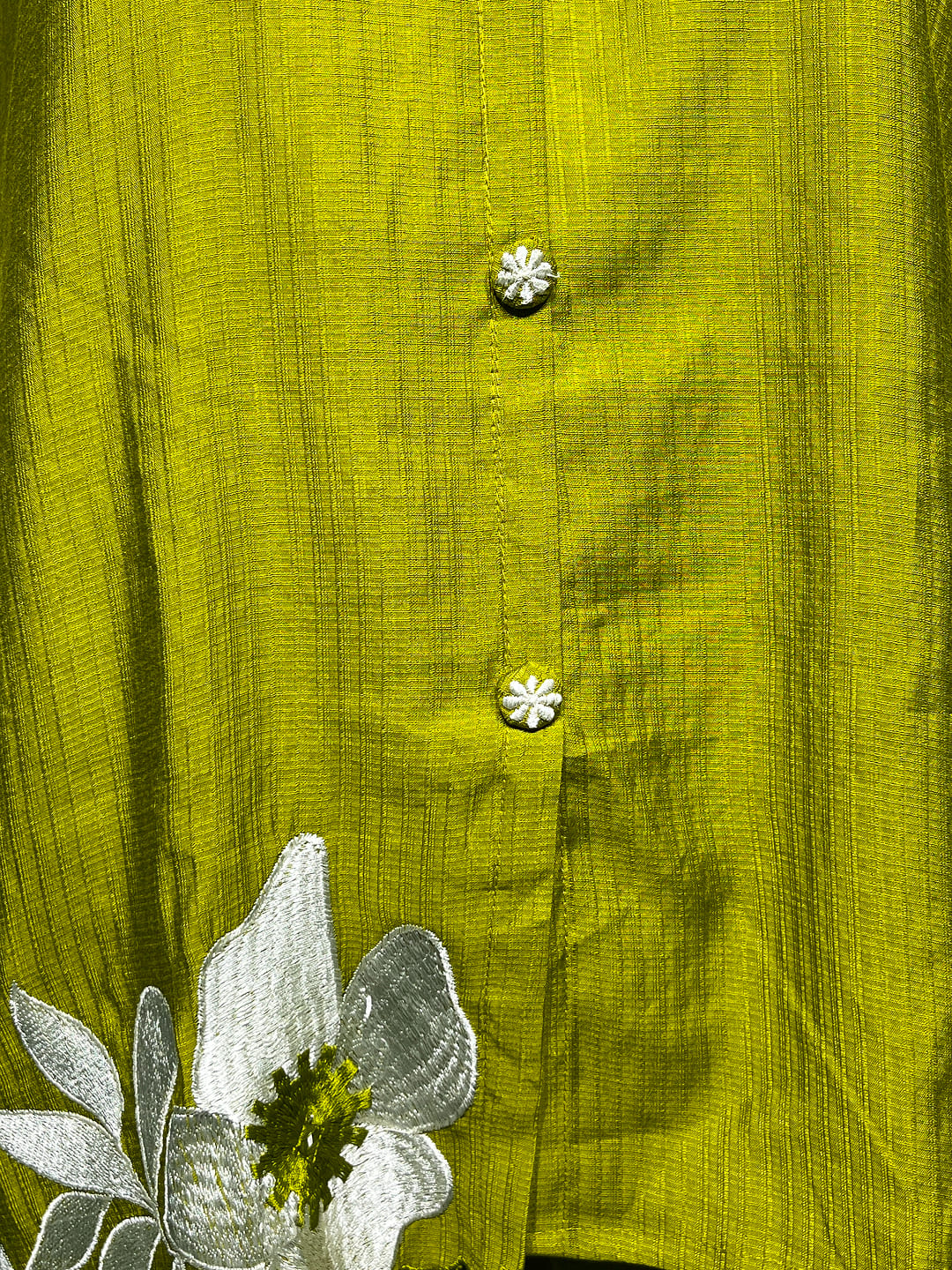 Happiora Citrus Lily: Floral Embroidered Co-ord Set