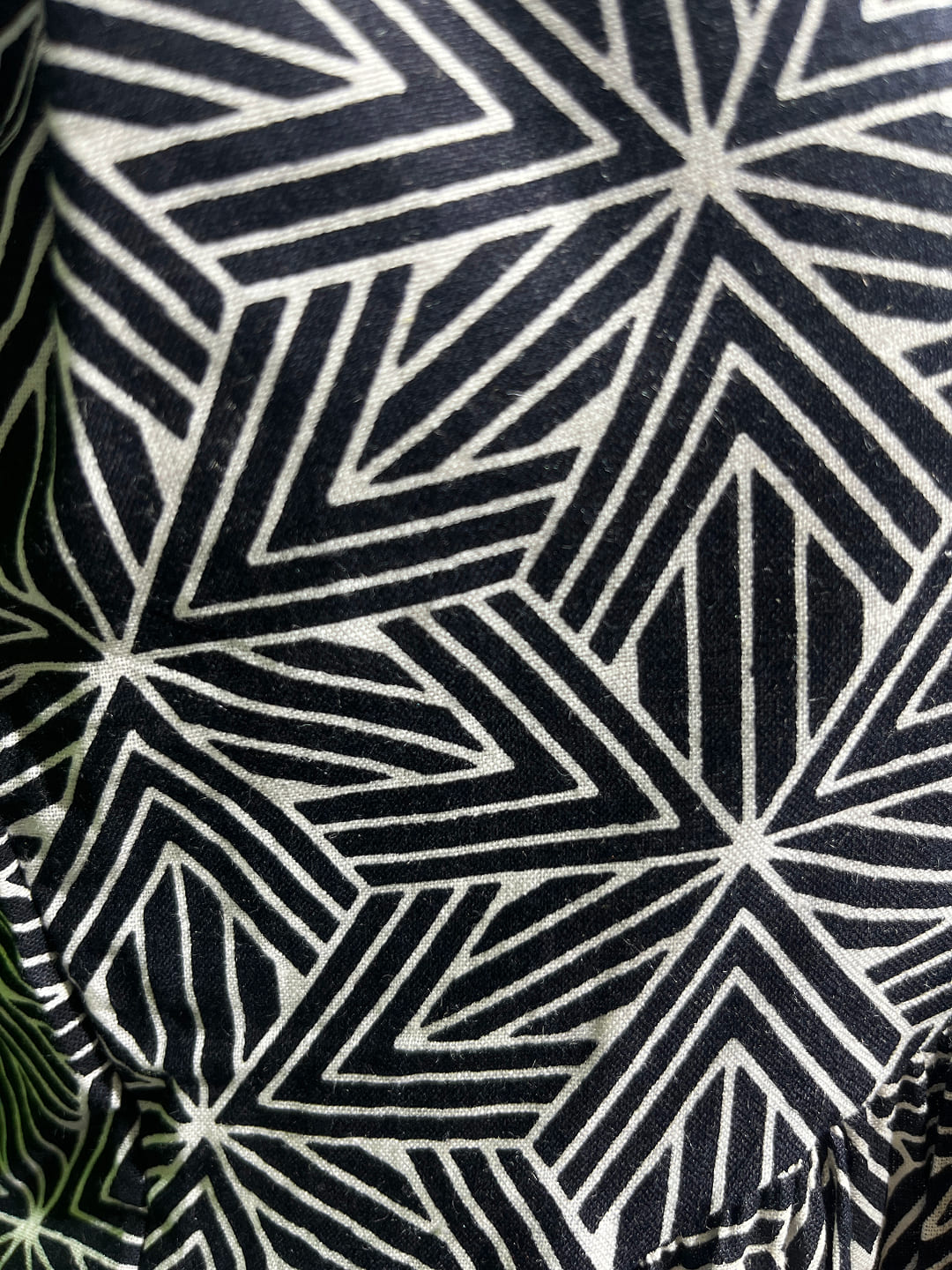 Happiora Midnight Geometry: Pure Cotton Peplum Tunic