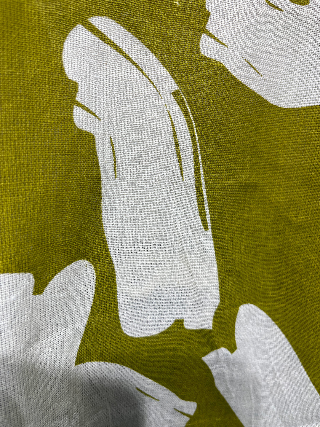 Happiora Olive Brushstroke: Pintuck Cotton Short Kurti