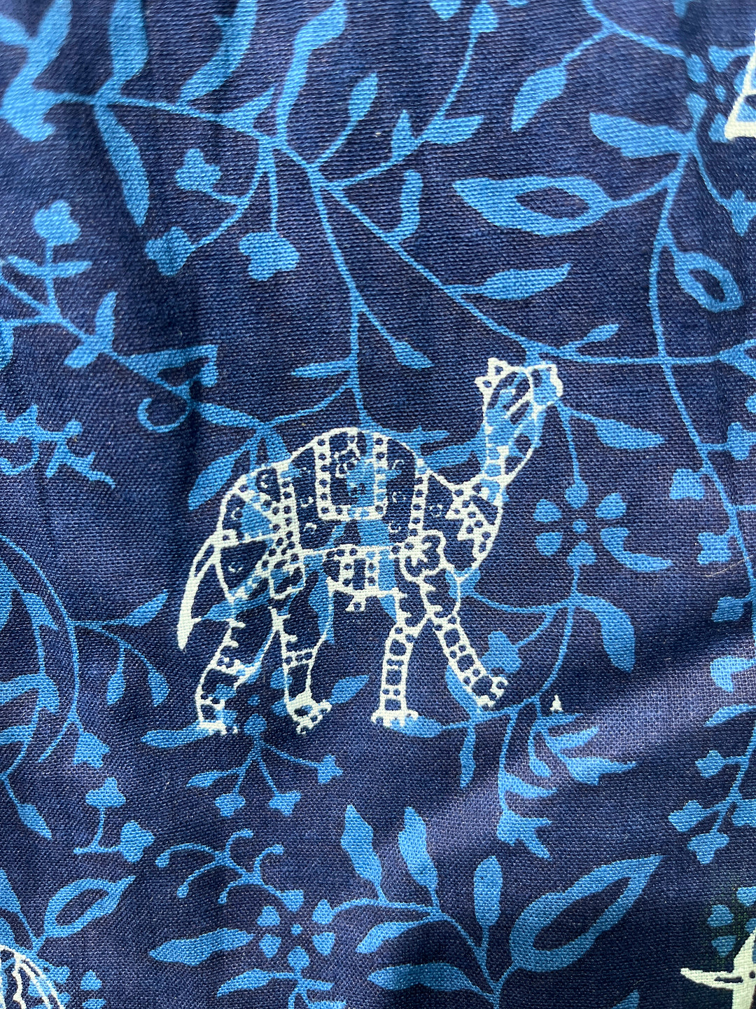 Happiora Indigo Heritage: Authentic Block Print Camel Peplum Tunic