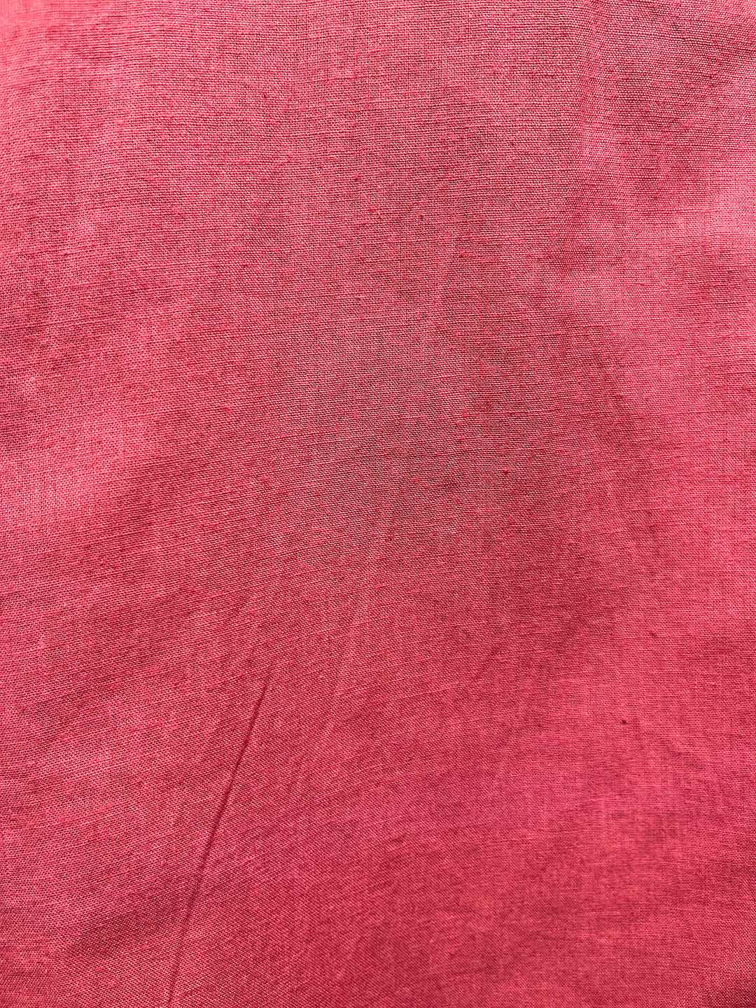 Happiora Coral Glimmer: Authentic Mirror Work Cotton Tunic