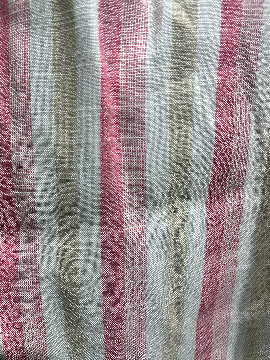 Happiora Berry Stripe: Box Pleated Embroidered Peplum Tunic