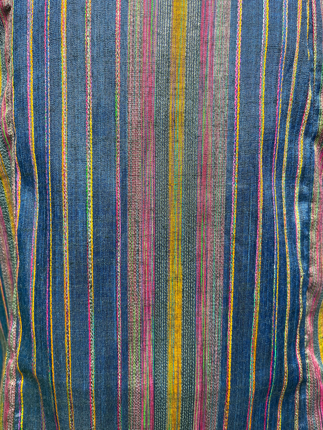 Happiora Jewel Stripe: Embroidered Silk-Blend Kurti