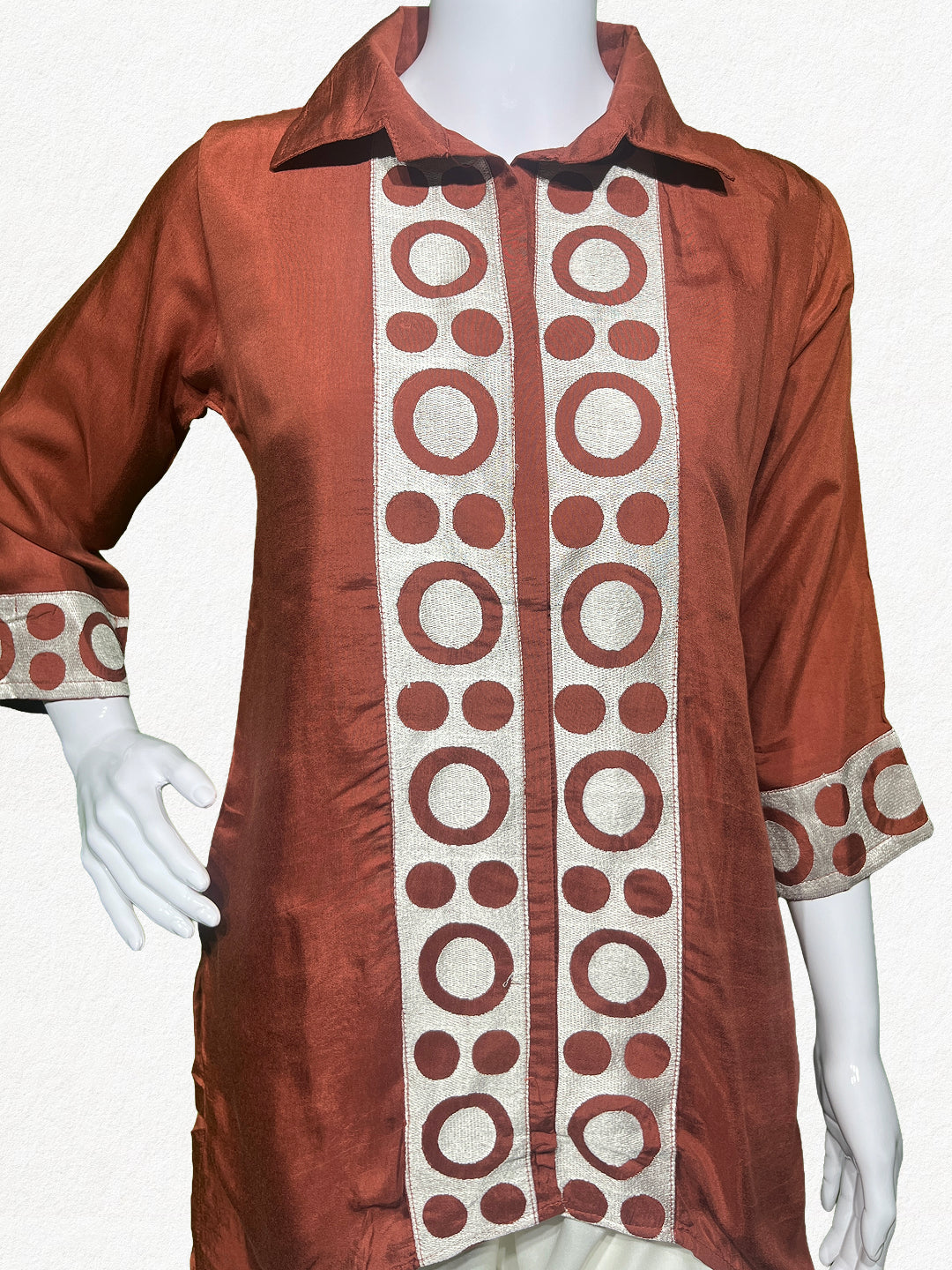 Happiora Terracotta Mod: Geometric Print Co-ord Set